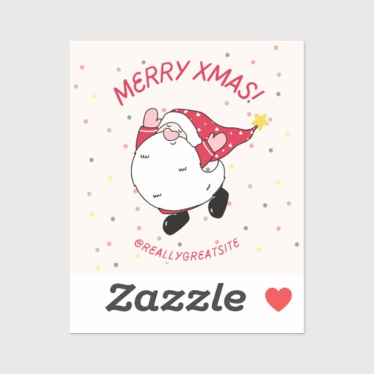 Sticker Joyeux Noël @reallygésite (Feuille)