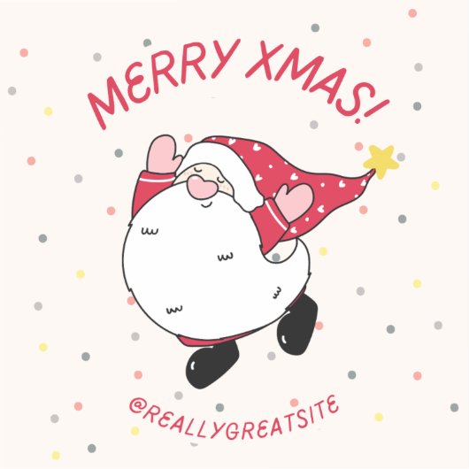 Sticker Joyeux Noël @reallygésite (Recto)