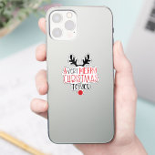 Sticker Joyeux Noël Typographie Moderne Mignonne (Téléphone)