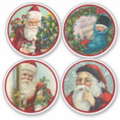 Sticker Joyeux Noël vintage vacances designs (Devant)