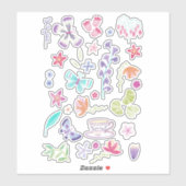 Sticker Joyeux printemps peint (Feuille)