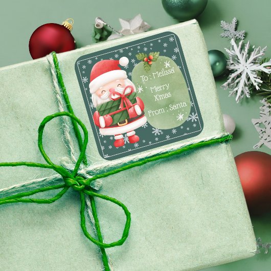 Sticker joyeux Red Père Noël joyeux Noël