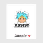 Sticker Joyeux Roi Eric | Célébration de l'Assistance aux  (Feuille)
