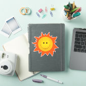 Sticker Joyeux Soleil souriant (Couverture iPad)