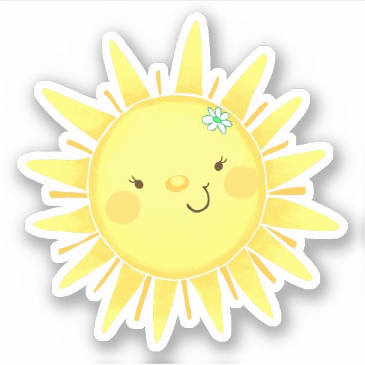 Sticker Joyeux Sunshine Fun (Devant)