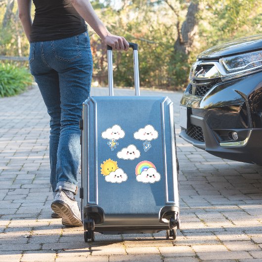 Sticker Joyeux temps Nuage (Valise Insitu)