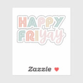 Sticker Joyeux Vendredi Maître Vendredi Lovers Cadeau pour (Feuille)