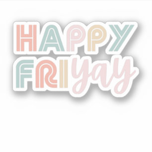 Sticker Joyeux Vendredi Maître Vendredi Lovers Cadeau pour