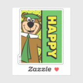 Sticker Joyeux Yogi Bear (Feuille)