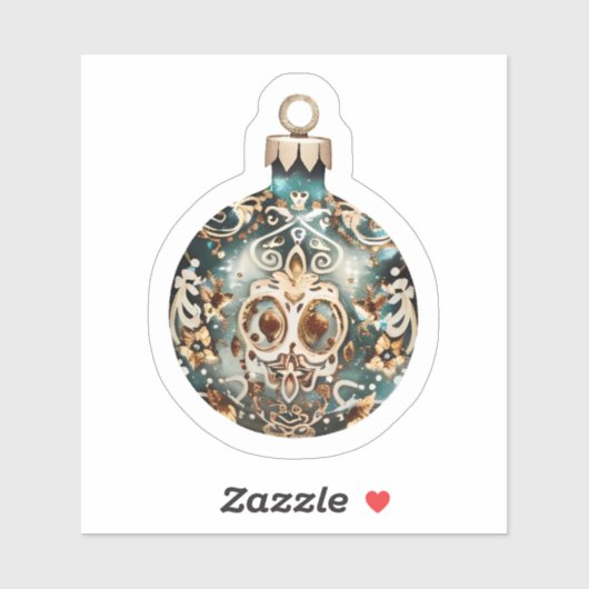 Sticker Joyful Christmas Ornament: Beautifully Crafted (Feuille)