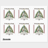 Sticker Joyful Holiday pour les cadeaux (Feuille)