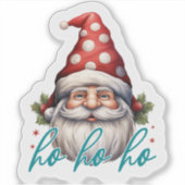 Sticker Joyful Santa in Festive Christmas Colors (Devant)