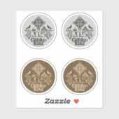 Sticker Jubilé 2025 Anniversaire de l'Église catholique. (Feuille)