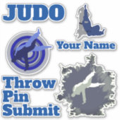Sticker Judo personnalisé (Devant)