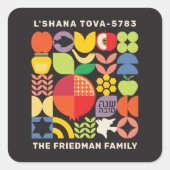 Sticker juif Rosh Hashanah l'Shana Tova (Devant)