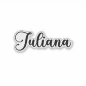 Sticker Juliana Nom - Calligraphie manuscrite (Devant)