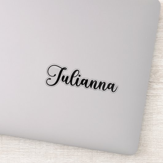 Sticker Julianna Nom - Calligraphie manuscrite (Détail)