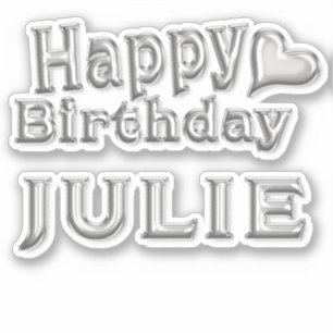 Sticker Julie Happy Birthday