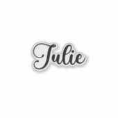 Sticker Julie Nom - Calligraphie manuscrite (Devant)