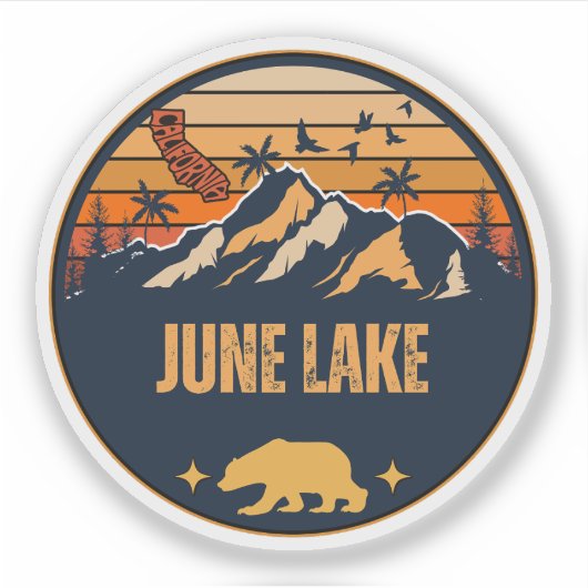 Sticker June Lake, Californie (Devant)
