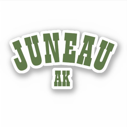 Sticker Juneau, Alaska (Devant)