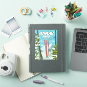 Sticker Juneau Alaska Pour Skier (Couverture iPad)