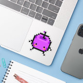 Sticker Junimo pourpre Stardew Valley (Ordinateur portable avec iPhone)