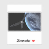 Sticker Juno Spacecraft Pendant Son Vol Sur Terre (Feuille)