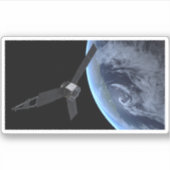 Sticker Juno Spacecraft Pendant Son Vol Sur Terre (Devant)