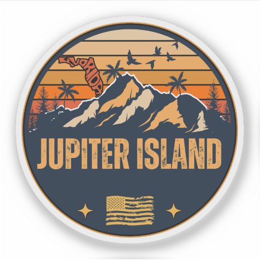 Sticker Jupiter Island, Floride  (Devant)