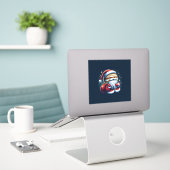 Sticker Jupiter Jolly Old St. Nick Santa Claus Astrologie (Ordinateur portable sur le bureau)