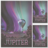 Sticker Jupiter Travel by Hot Air Balloon Bighty Aurora (Devant)