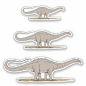 Sticker Jurassique Dinosaure Apatosaurus (Devant)