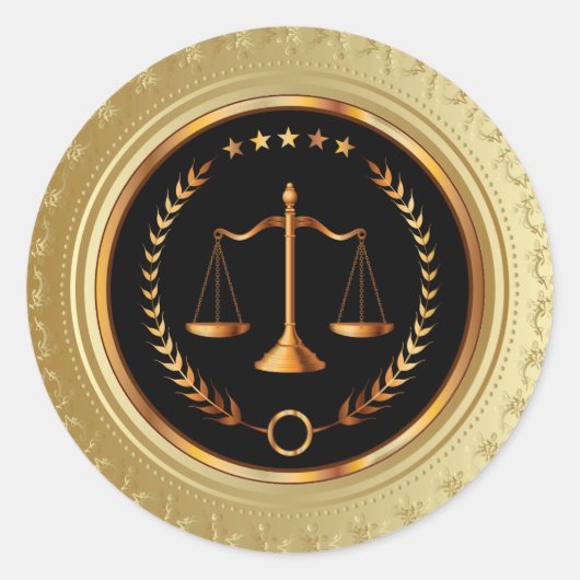 Sticker juridique / procureur / Scales de justice  (Devant)