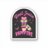 Sticker Jus de betteraves Vampire (Devant)