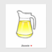 Sticker Jus de jus avec limonade (Feuille)