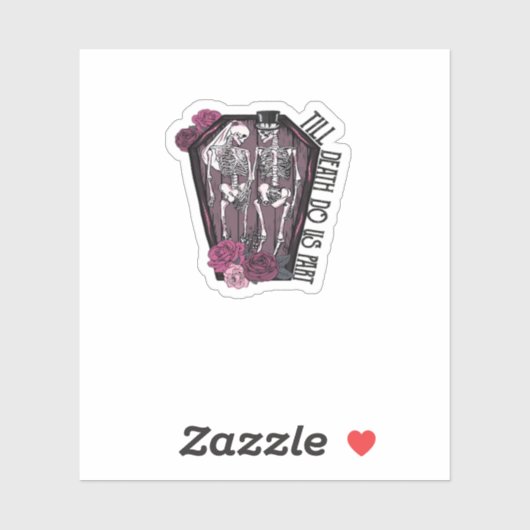 Sticker Jusqu'À Ce Que La Mort Nous Part, Idée Costume (Feuille)