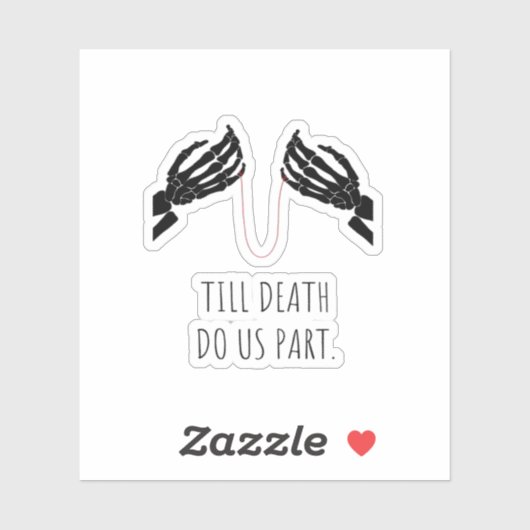 Sticker Jusqu'à ce que la mort nous sépare Boxy (Feuille)