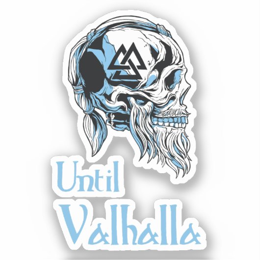 Sticker Jusqu'à Valhalla (Recto)