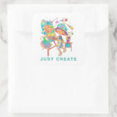 Sticker "JUST CREËER" (Tas)