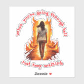 Sticker Just Keep Walking (Feuille)