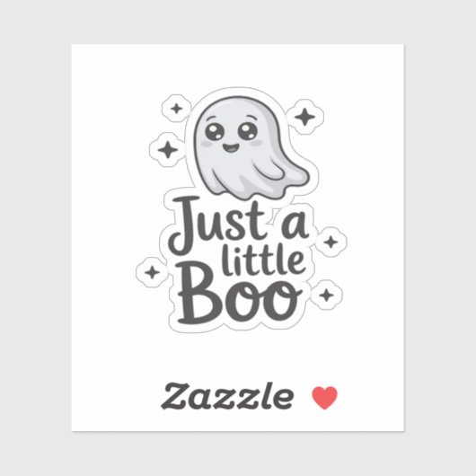 Sticker Just Little Boo Création Drôle (Feuille)