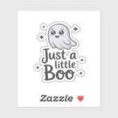 Sticker Just Little Boo Funny Design (Feuille)