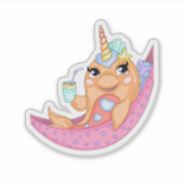 Sticker Juste Chillin Narwhal (Devant)