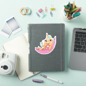 Sticker Juste Chillin Narwhal (Couverture iPad)