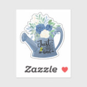 Sticker Juste des fleurs d'abeille dans l'arrosage de l'or (Feuille)