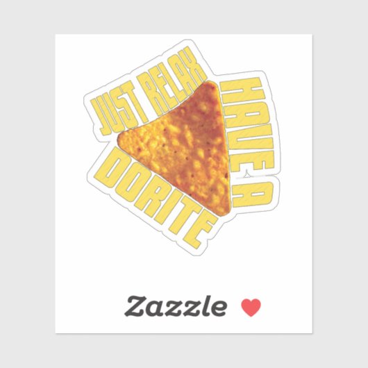 Sticker Juste Détendez-Vous Avoir Une Dorite (Feuille)