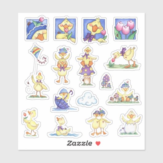 Sticker Juste Ducky (Feuille)