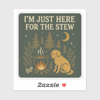 Sticker Juste ici pour l'autocollant à ragoût