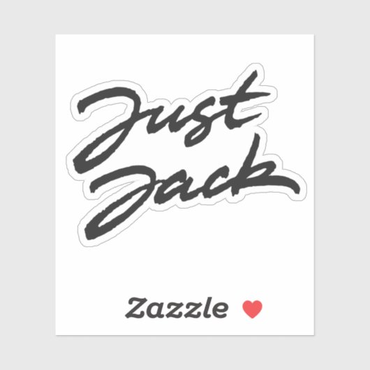 Sticker Juste Jack (Feuille)